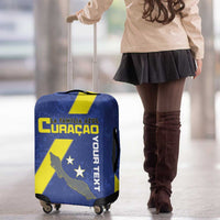 Custom Curacao Football Luggage Cover Go La Familia Azul