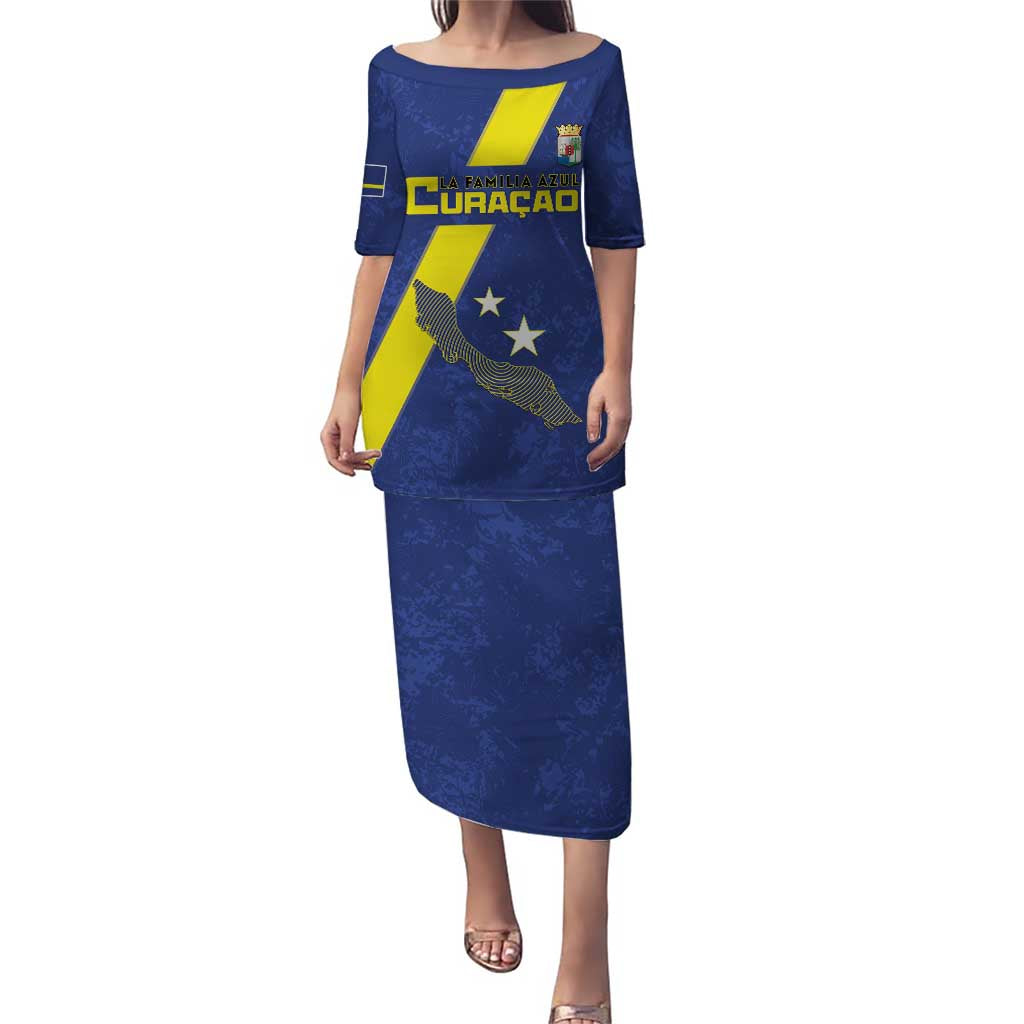 Custom Curacao Football Puletasi Go La Familia Azul