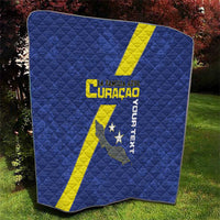 Custom Curacao Football Quilt Go La Familia Azul