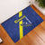 Custom Curacao Football Rubber Doormat Go La Familia Azul