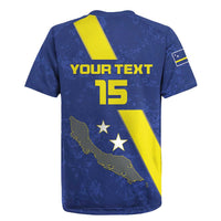 Custom Curacao Football Rugby Jersey Go La Familia Azul