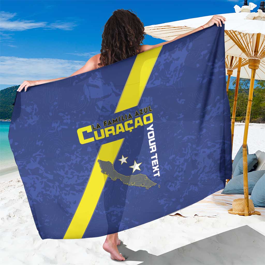 Custom Curacao Football Sarong Go La Familia Azul