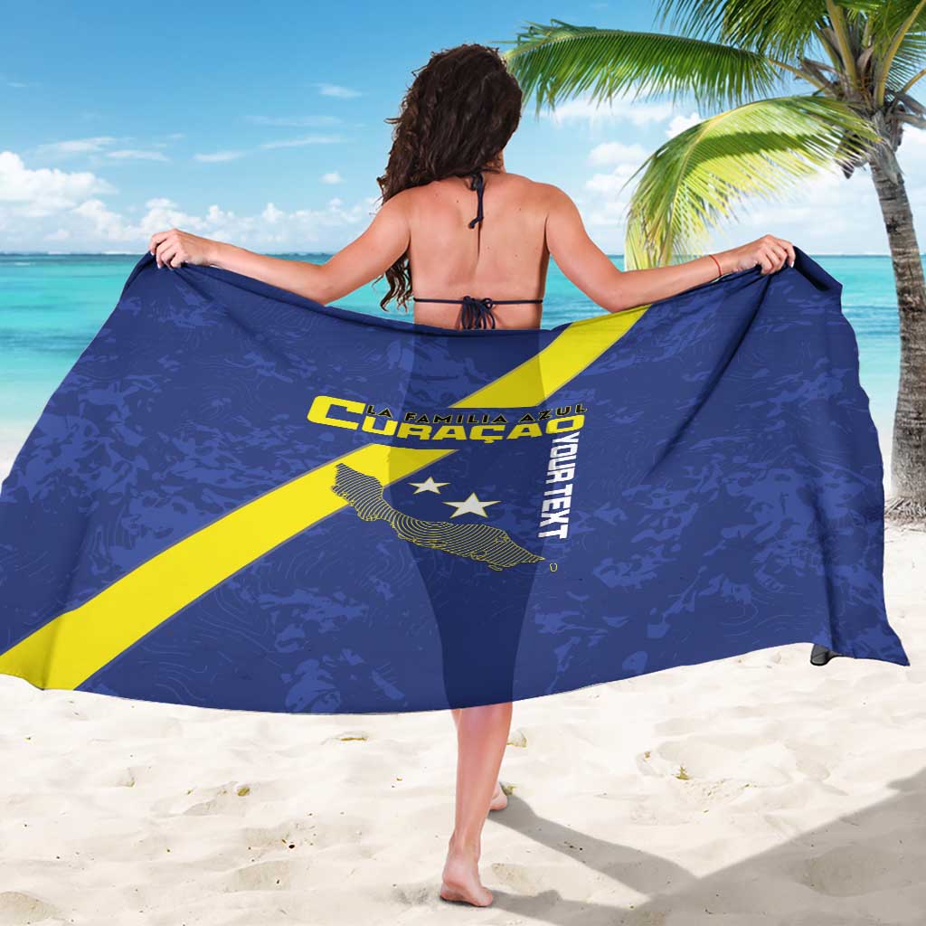 Custom Curacao Football Sarong Go La Familia Azul