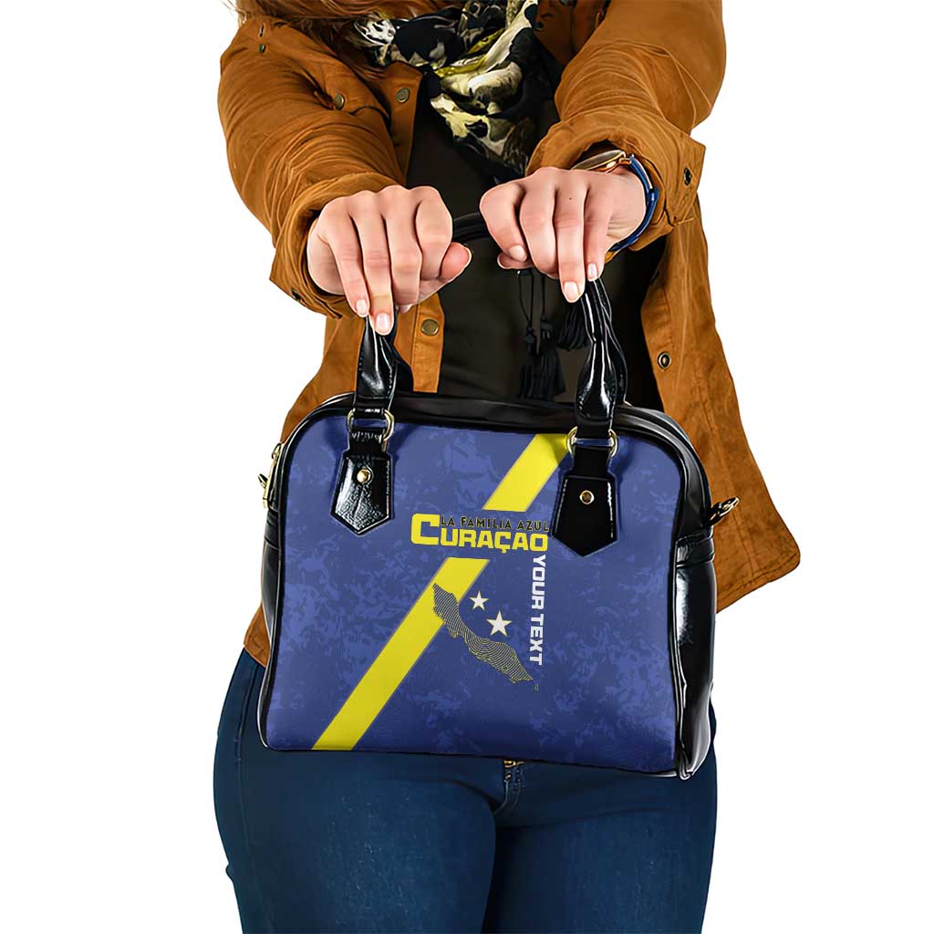 Custom Curacao Football Shoulder Handbag Go La Familia Azul