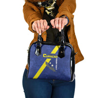 Custom Curacao Football Shoulder Handbag Go La Familia Azul