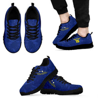 Custom Curacao Football Sneakers Go La Familia Azul