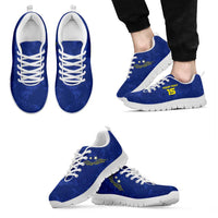 Custom Curacao Football Sneakers Go La Familia Azul