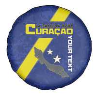 Custom Curacao Football Spare Tire Cover Go La Familia Azul