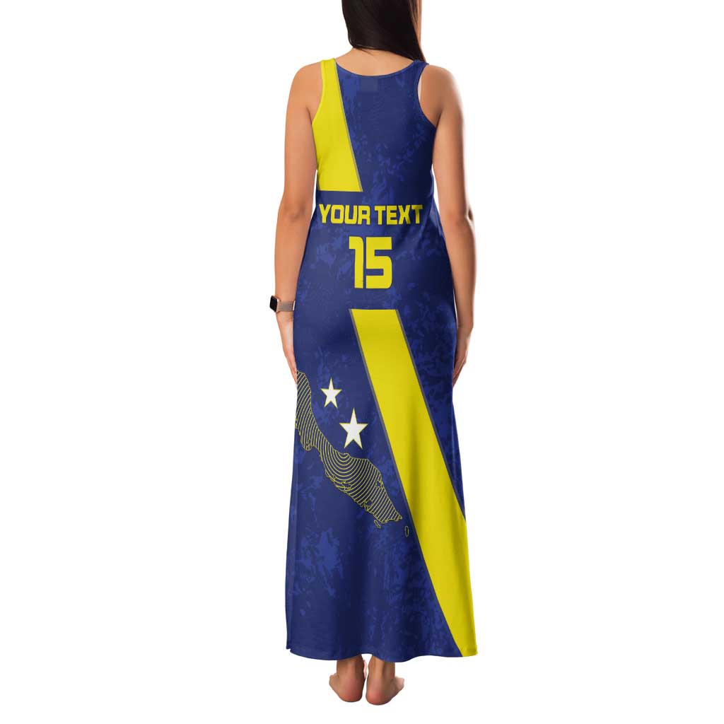 Custom Curacao Football Tank Maxi Dress Go La Familia Azul