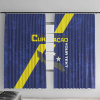 Custom Curacao Football Window Curtain Go La Familia Azul