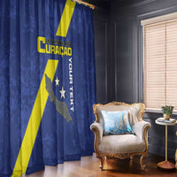 Custom Curacao Football Window Curtain Go La Familia Azul