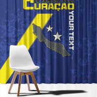 Custom Curacao Football Window Curtain Go La Familia Azul