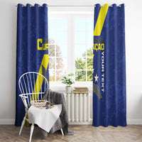 Custom Curacao Football Window Curtain Go La Familia Azul