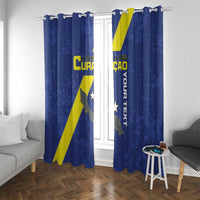 Custom Curacao Football Window Curtain Go La Familia Azul