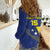 Custom Curacao Football Women Casual Shirt Go La Familia Azul