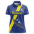 Custom Curacao Football Women Polo Shirt Go La Familia Azul