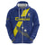 Custom Curacao Football Zip Hoodie Go La Familia Azul