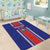 Custom Costa Rica Football Area Rug Vamos Ticos!
