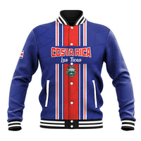 Custom Costa Rica Football Baseball Jacket Vamos Ticos!