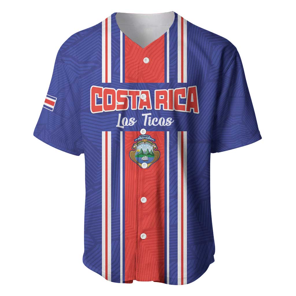 Custom Costa Rica Football Baseball Jersey Vamos Ticos!