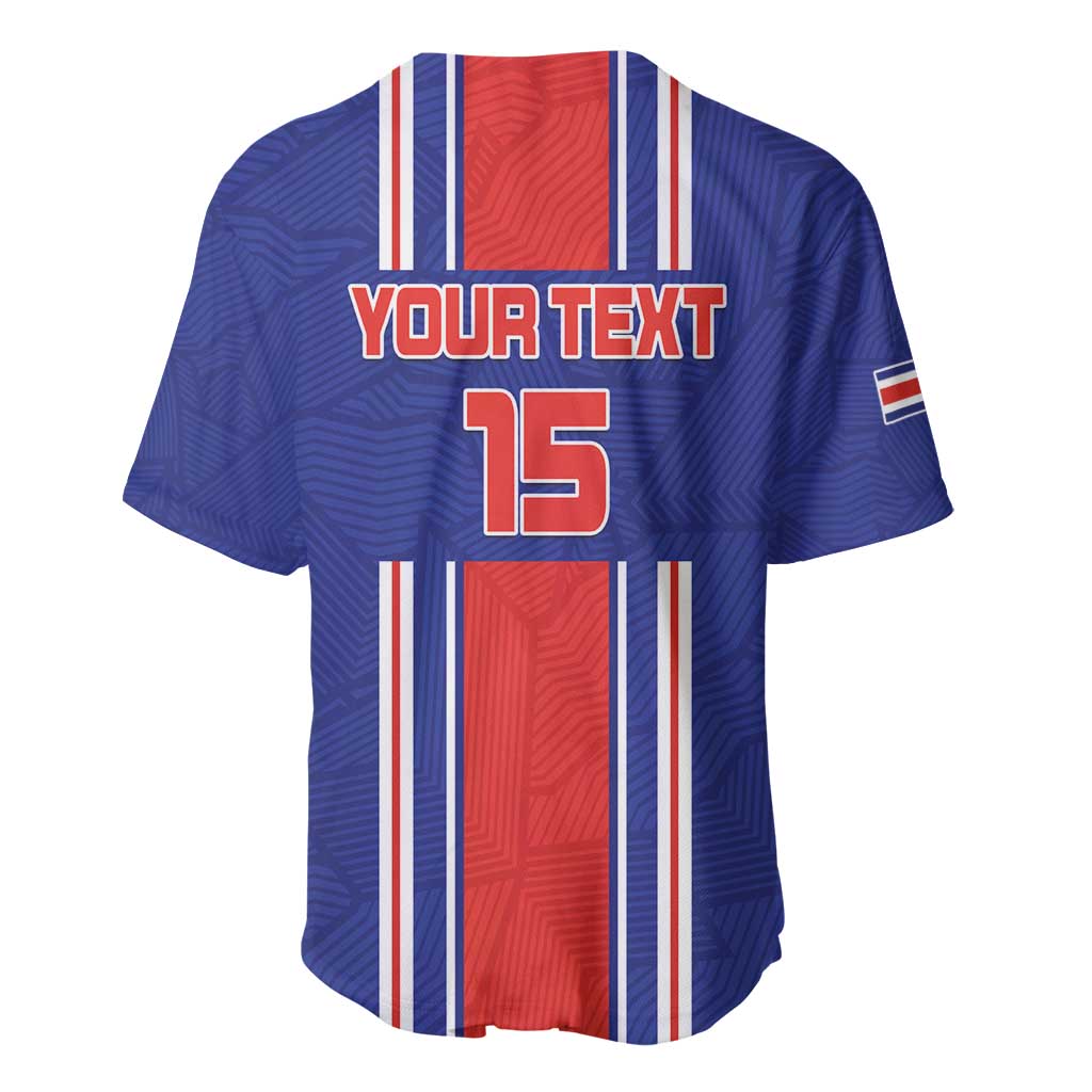 Custom Costa Rica Football Baseball Jersey Vamos Ticos!