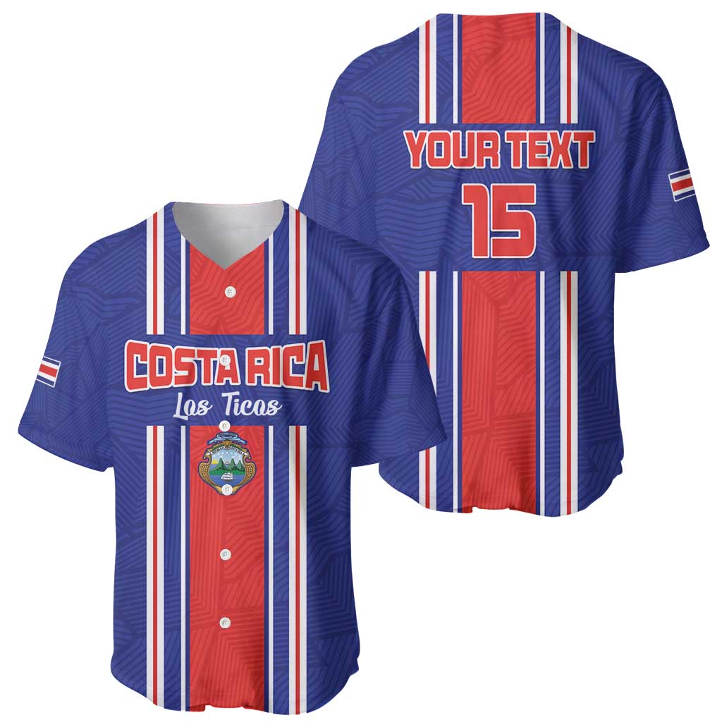 Custom Costa Rica Football Baseball Jersey Vamos Ticos!