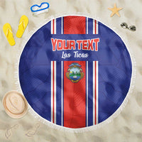 Custom Costa Rica Football Beach Blanket Vamos Ticos!