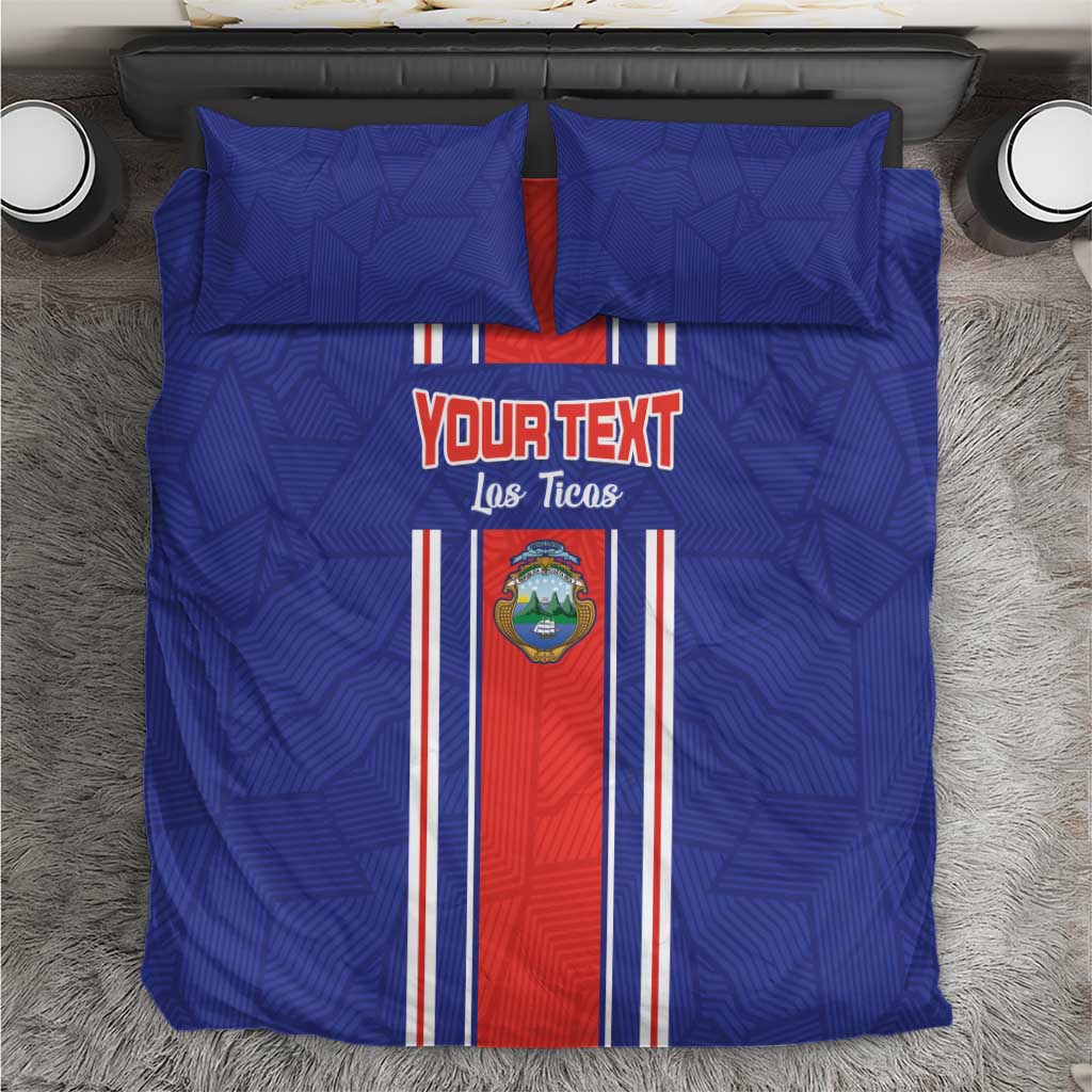 Custom Costa Rica Football Bedding Set Vamos Ticos!