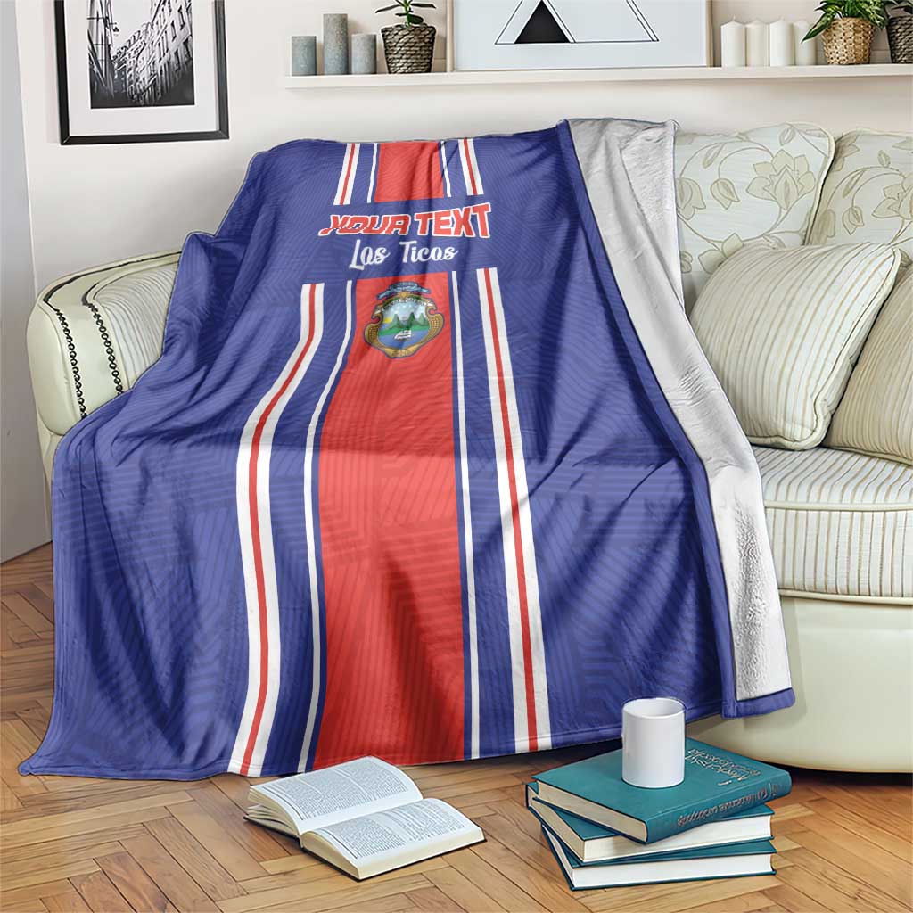 Custom Costa Rica Football Blanket Vamos Ticos!