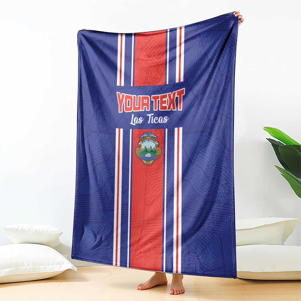 Custom Costa Rica Football Blanket Vamos Ticos!