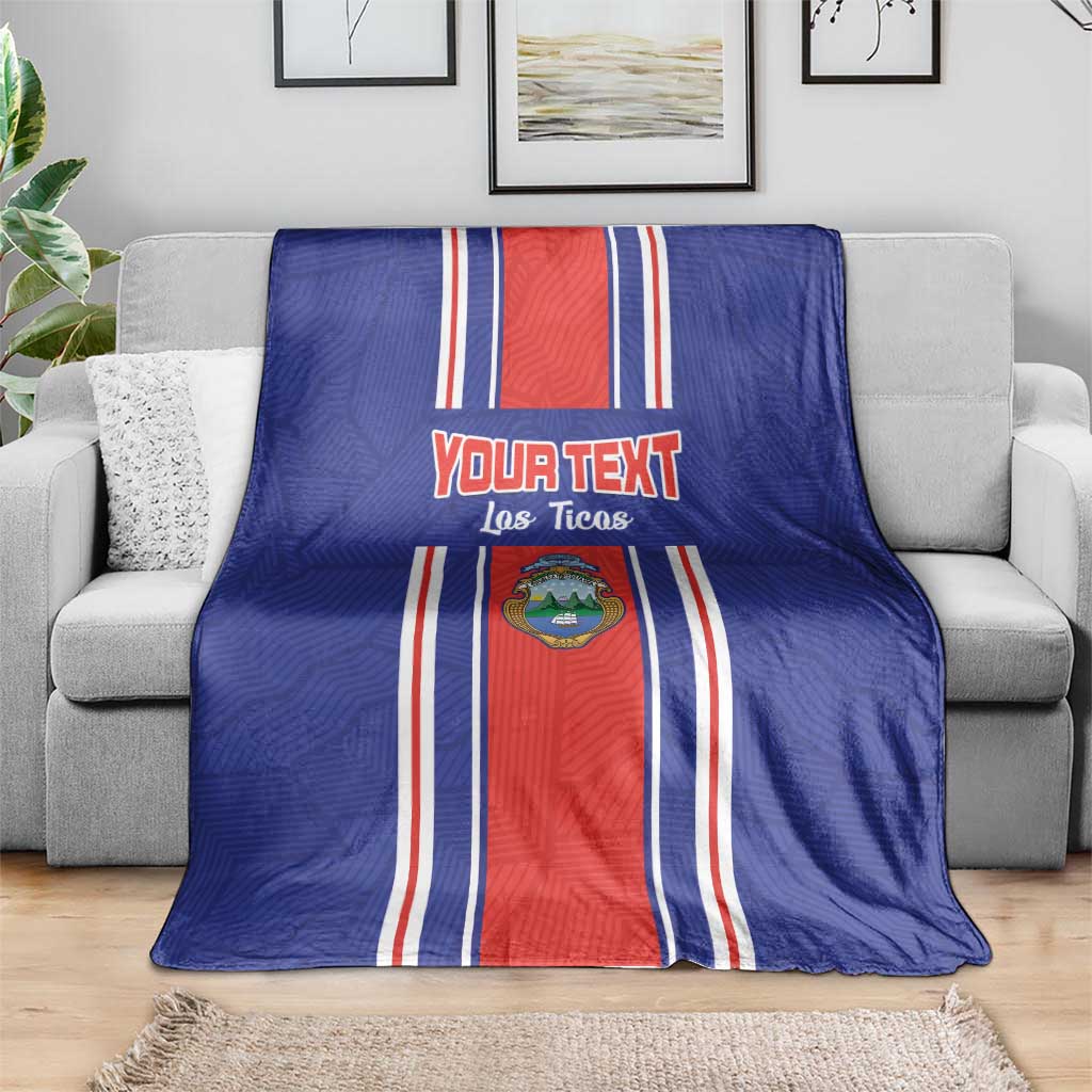 Custom Costa Rica Football Blanket Vamos Ticos!