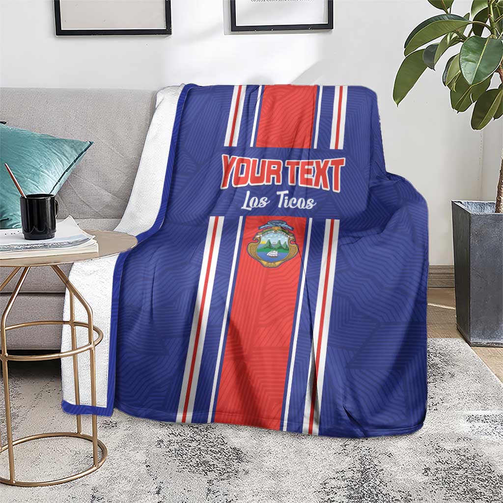 Custom Costa Rica Football Blanket Vamos Ticos!
