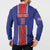 Custom Costa Rica Football Button Sweatshirt Vamos Ticos!