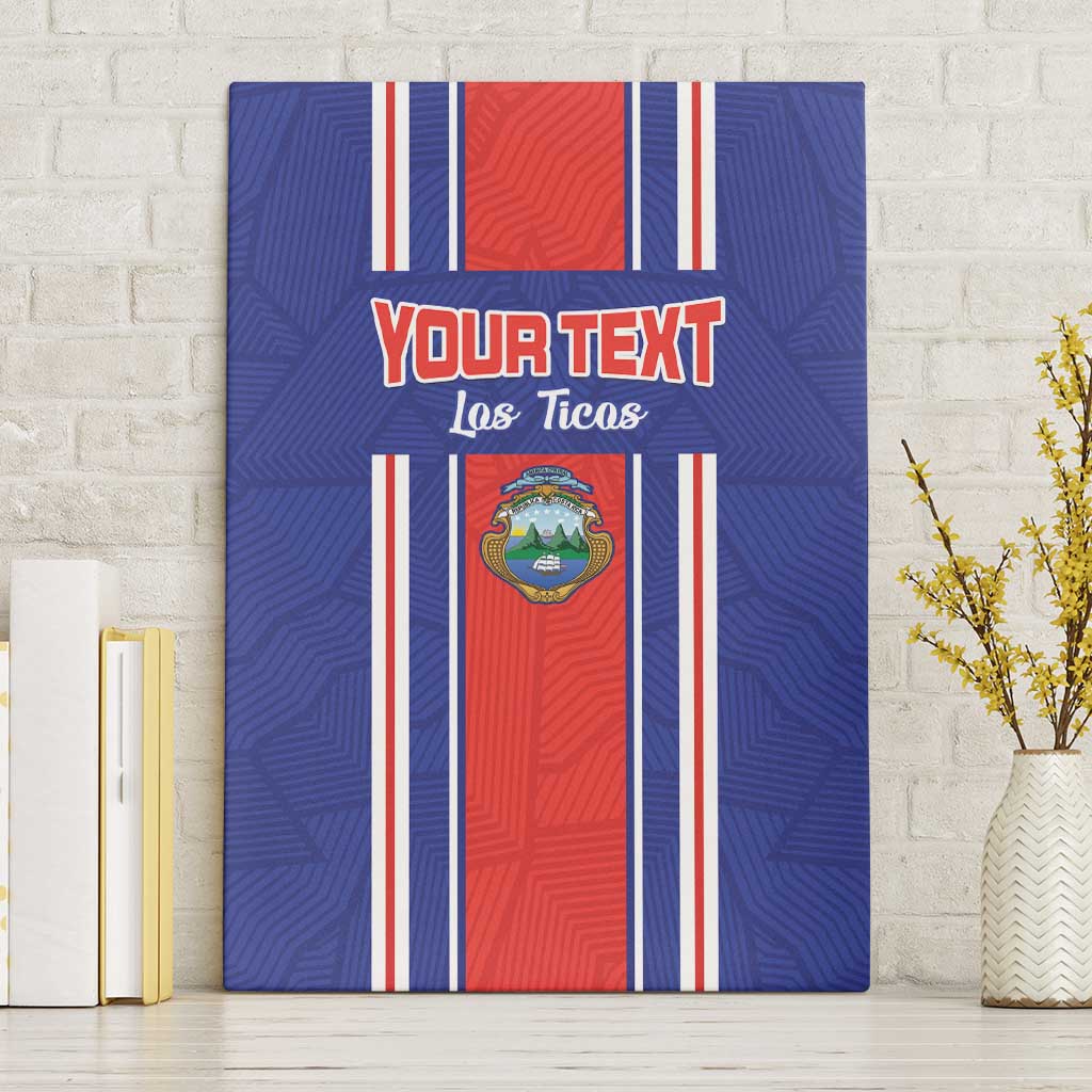 Custom Costa Rica Football Canvas Wall Art Vamos Ticos!