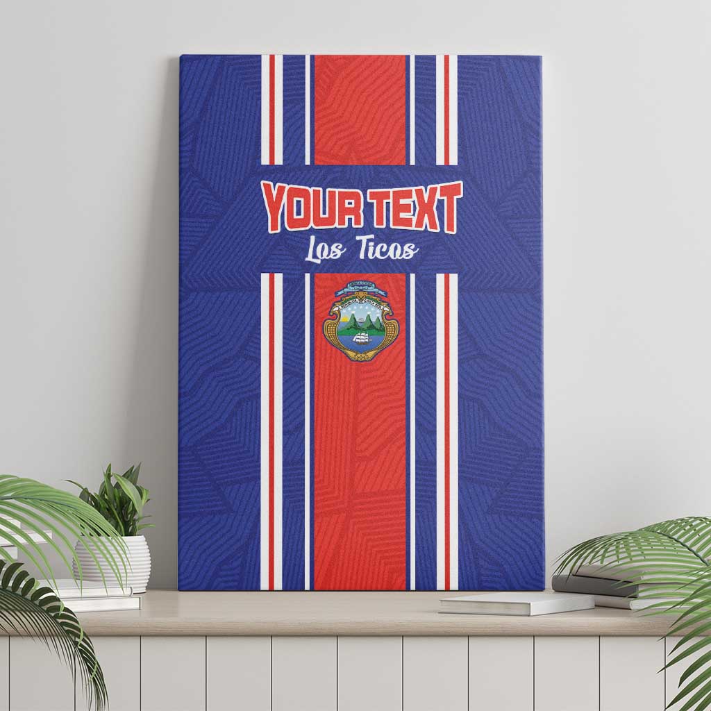 Custom Costa Rica Football Canvas Wall Art Vamos Ticos!