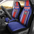 Custom Costa Rica Football Car Seat Cover Vamos Ticos!
