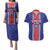 Custom Costa Rica Football Couples Matching Puletasi and Hawaiian Shirt Vamos Ticos!