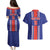 Custom Costa Rica Football Couples Matching Puletasi and Hawaiian Shirt Vamos Ticos!