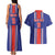 Custom Costa Rica Football Couples Matching Tank Maxi Dress and Hawaiian Shirt Vamos Ticos!