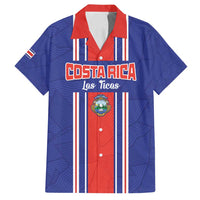 Custom Costa Rica Football Family Matching Long Sleeve Bodycon Dress and Hawaiian Shirt Vamos Ticos!