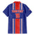 Custom Costa Rica Football Family Matching Off The Shoulder Long Sleeve Dress and Hawaiian Shirt Vamos Ticos!