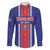Custom Costa Rica Football Family Matching Off The Shoulder Long Sleeve Dress and Hawaiian Shirt Vamos Ticos!