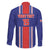 Custom Costa Rica Football Family Matching Off The Shoulder Long Sleeve Dress and Hawaiian Shirt Vamos Ticos!