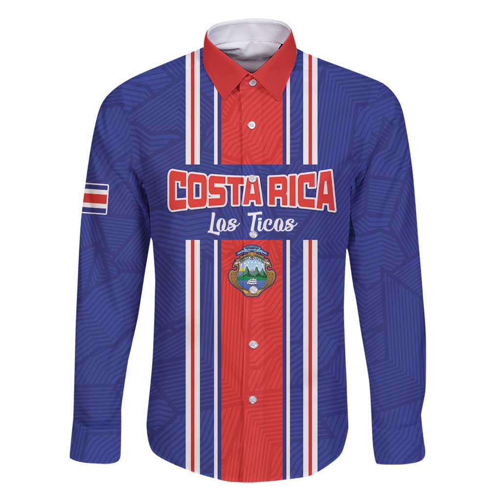 Custom Costa Rica Football Family Matching Off Shoulder Maxi Dress and Hawaiian Shirt Vamos Ticos!