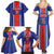 Custom Costa Rica Football Family Matching Summer Maxi Dress and Hawaiian Shirt Vamos Ticos!
