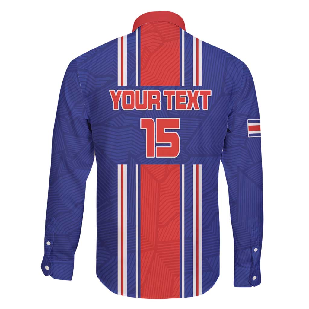 Custom Costa Rica Football Family Matching Summer Maxi Dress and Hawaiian Shirt Vamos Ticos!