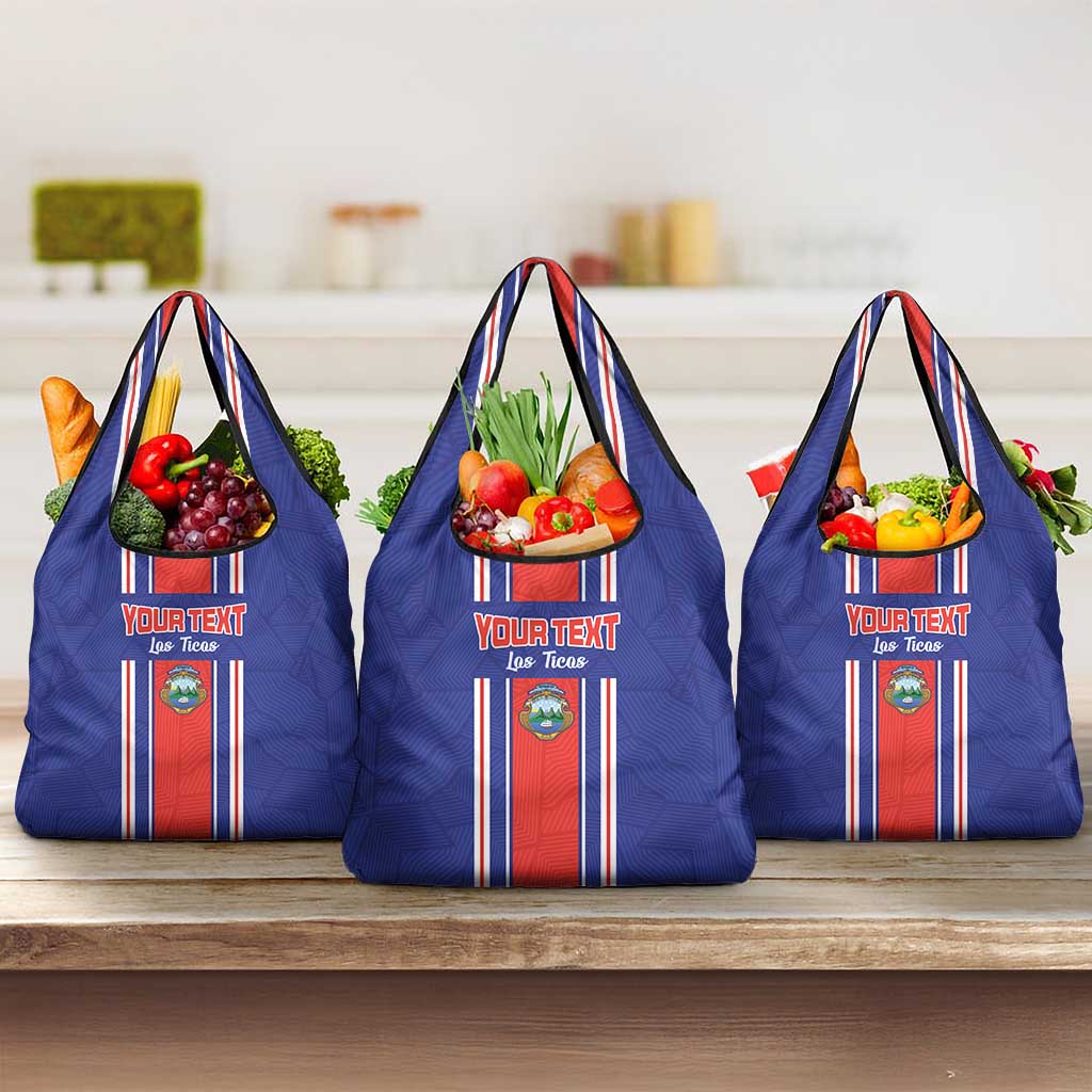 Custom Costa Rica Football Grocery Bag Vamos Ticos!