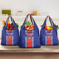 Custom Costa Rica Football Grocery Bag Vamos Ticos!