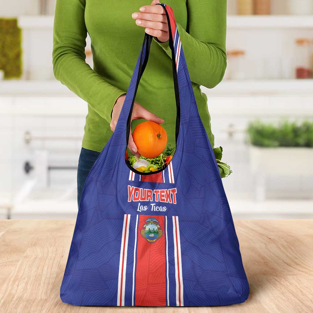 Custom Costa Rica Football Grocery Bag Vamos Ticos!