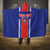 Custom Costa Rica Football Hooded Blanket Vamos Ticos!